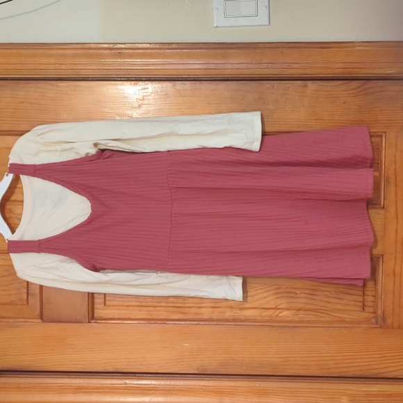 Kids overall dress with shirt - Picture 2 of 4